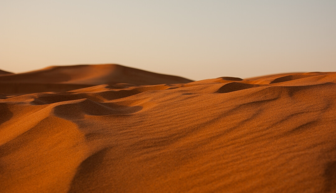 foto del desierto en colores ocre